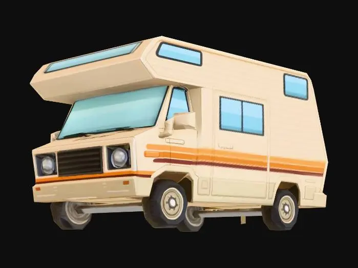 3D model for Vintage Camper Van