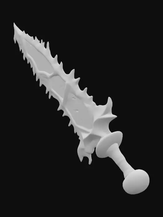 3D model for faça uma espada de gelo mais cartoon sem ser muito realista