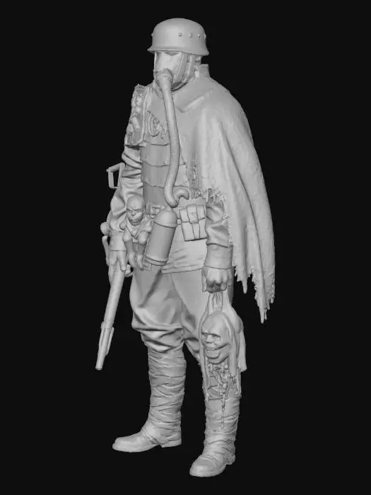 3D model for Warrior of the Wasteland