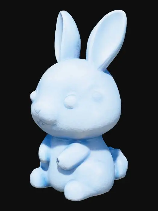 3D model for Blue Bunny Sculpture
