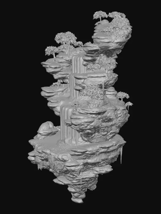 3D model for Floating Cascade Islands