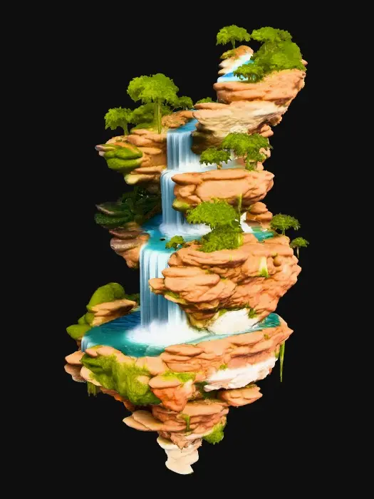 3D model for Floating Cascade Islands