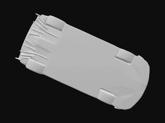 3D model for Green Hypercar Rear View