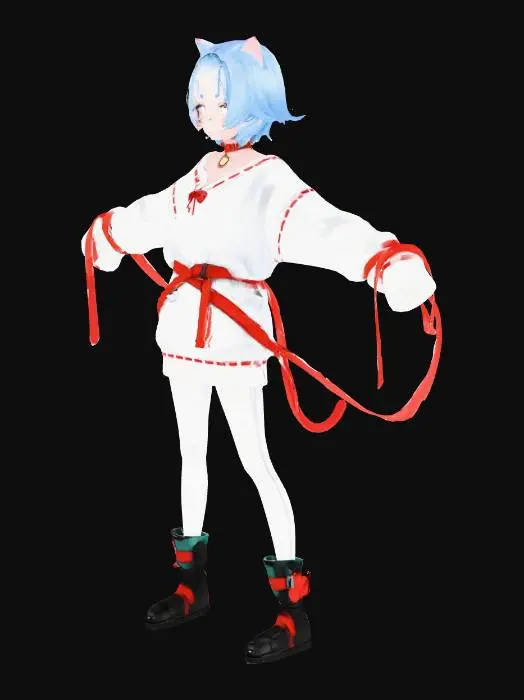 3D model for Enigmatic Feline Companion