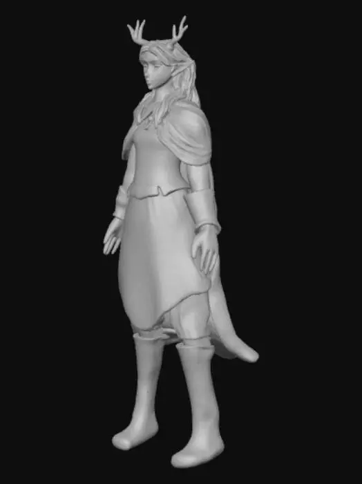 3D model for Enchanted Wanderer