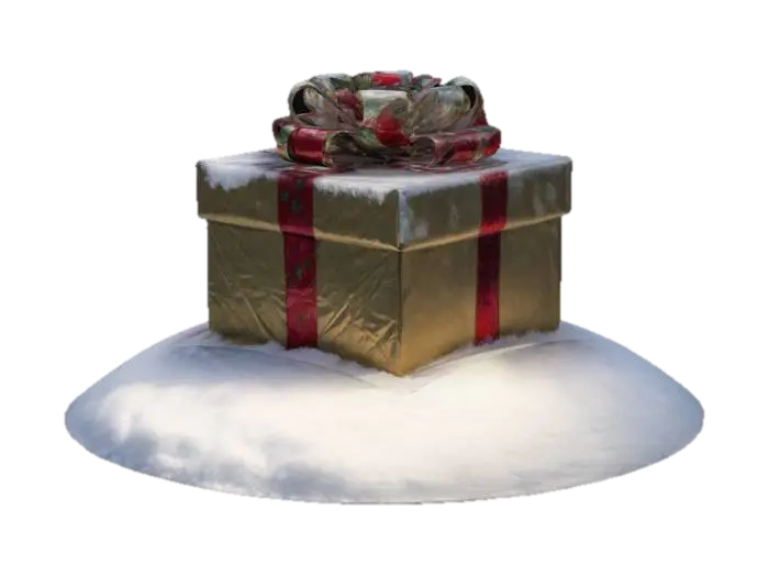#ChristmasAdventure#, christmas snow covered present 的 AI 生成 3D 模型