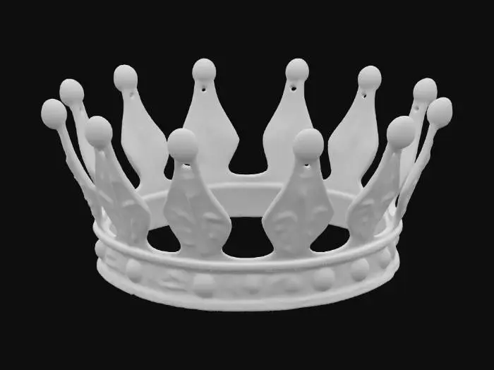 3D model for copper crown with oxidized patina