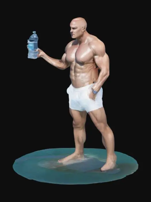 3D model for Mineral water advert