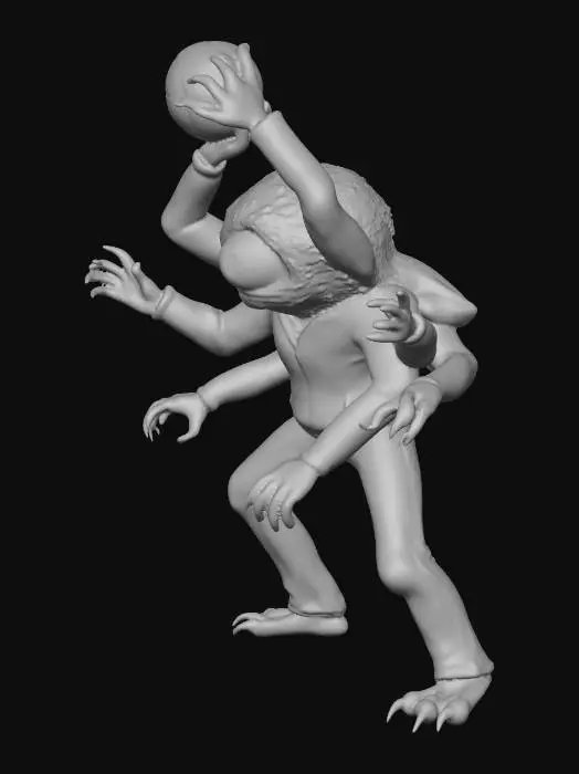 3D model for Basketball Cyclops Creature