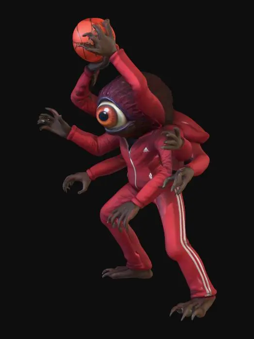 3D model for Basketball Cyclops Creature