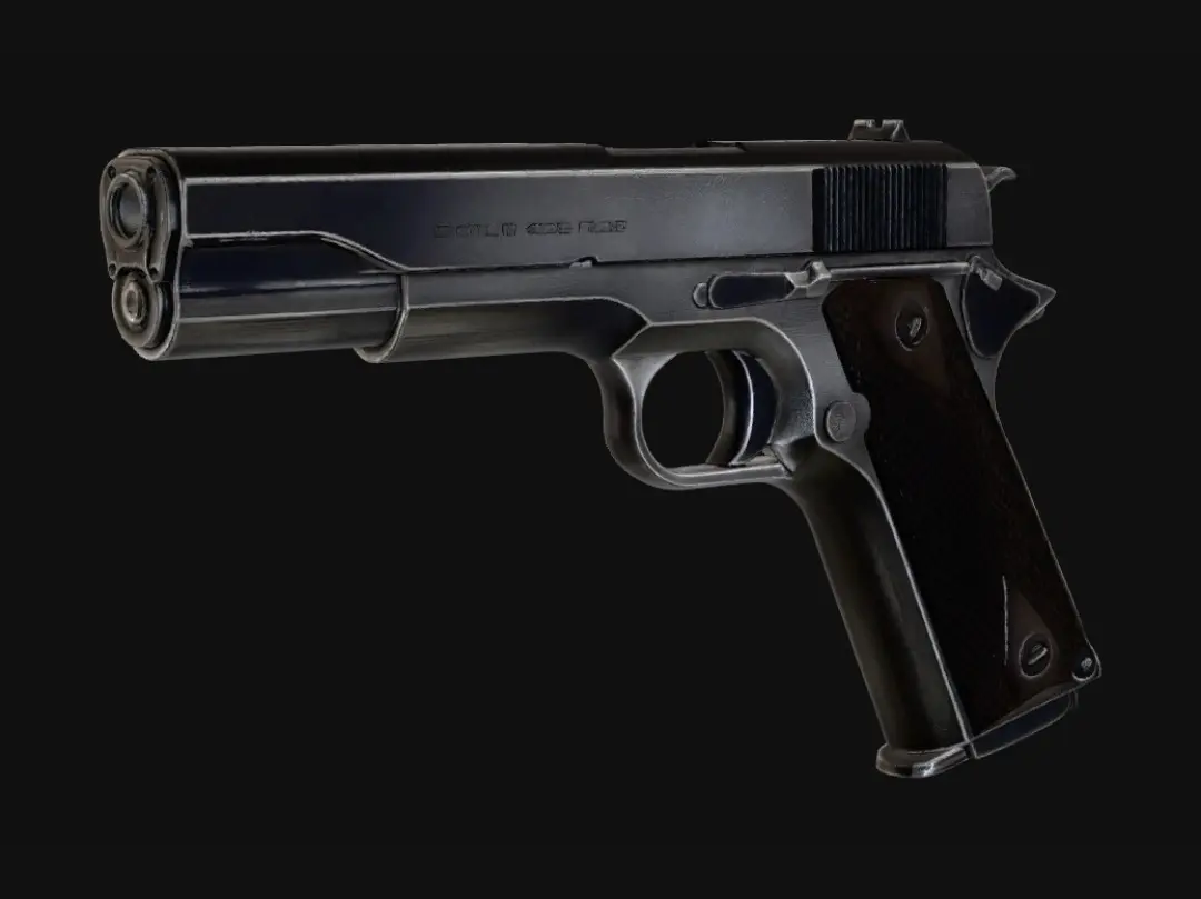3D model for Disassembled Pistol