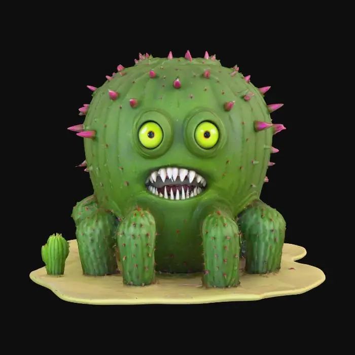 3D model for Cactus Creature