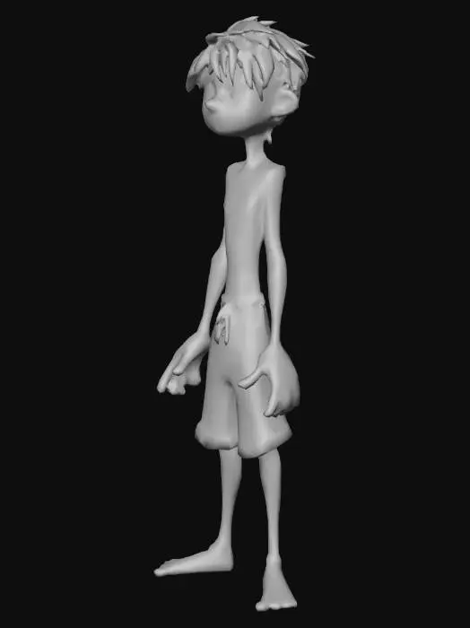 3D model for Boy in Shorts