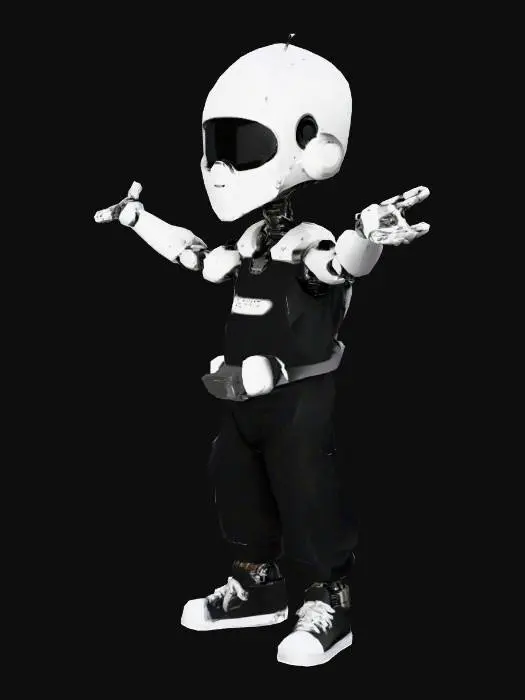 3D model for Curious Bot Kid