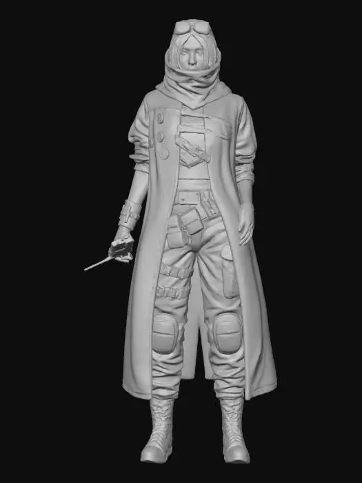 3D model for Adventurer in Black