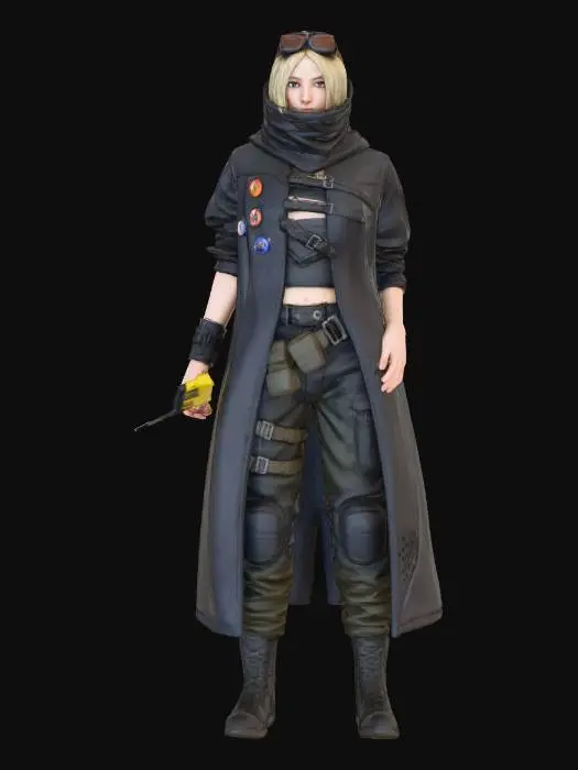 3D model for Adventurer in Black