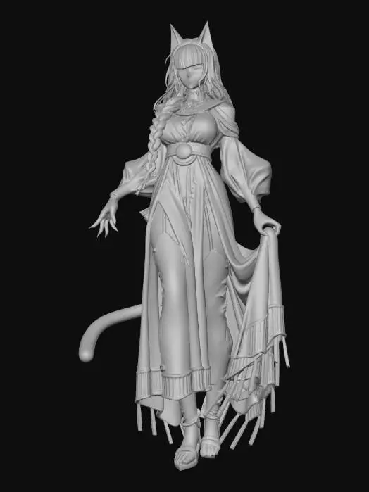 3D model for Feline Enchantress