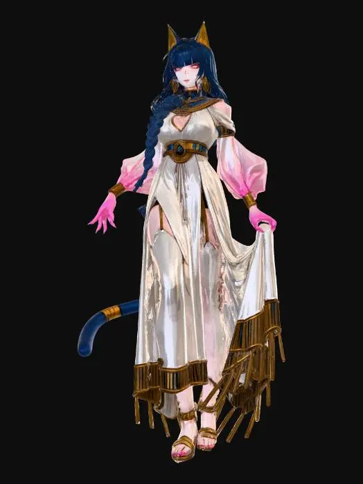 3D model for Feline Enchantress