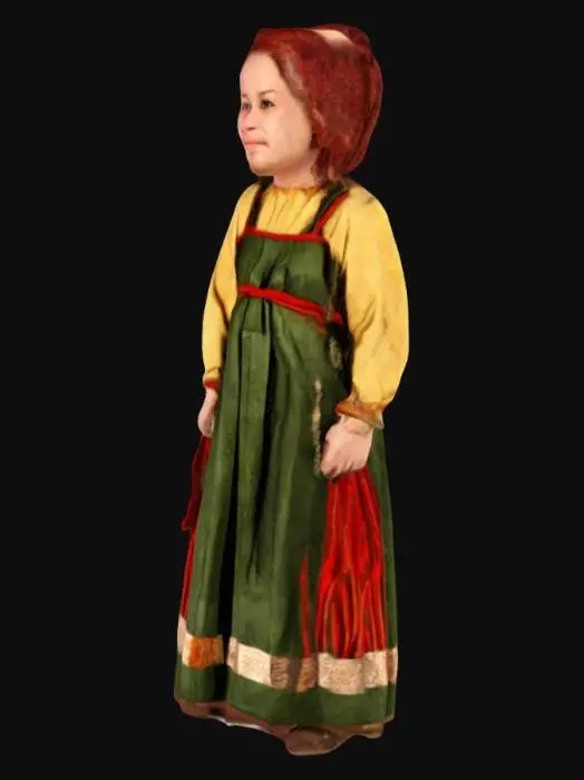 3D model for Traditional Attire Charm