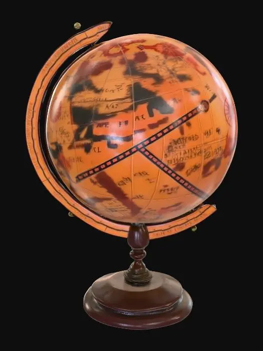 3D model for Vintage Orange Globe