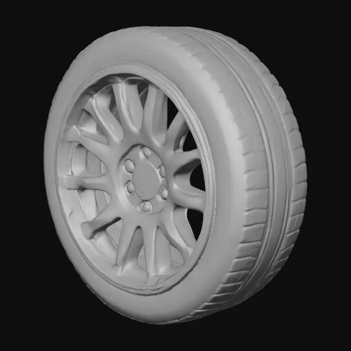 3D model for Make realistic car tuner wheel.