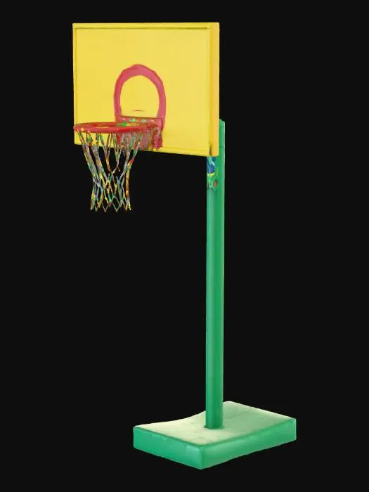 3D model for cesta de basquete para jogos mobile android, low poly