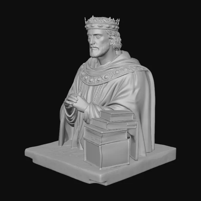 3D model for The Thoughtful Monarch