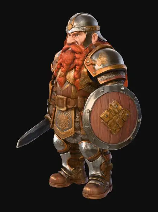 3D model for Dwarf Soldier.webp