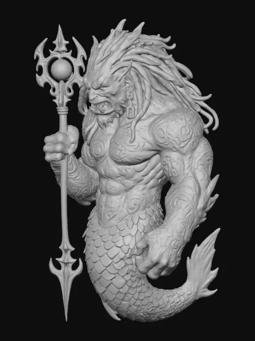 3D model for Merman Guardian