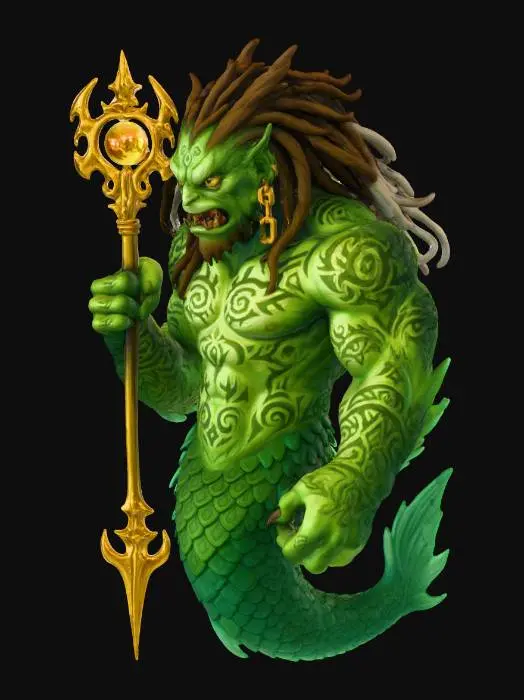 3D model for Merman Guardian