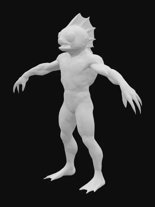 3D model for Sahuagin