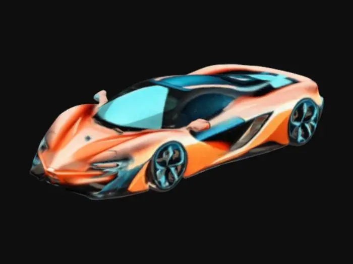 3D model for Futuristic Sports Car
