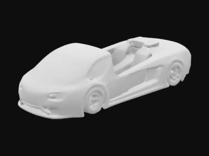 3D model for Futuristic Race Car