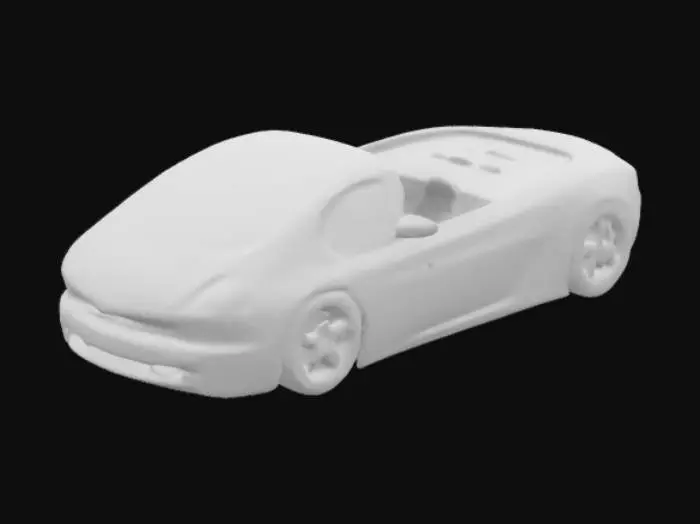 3D model for Futuristic Blue Car
