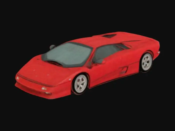 3D model for Red Sports Car