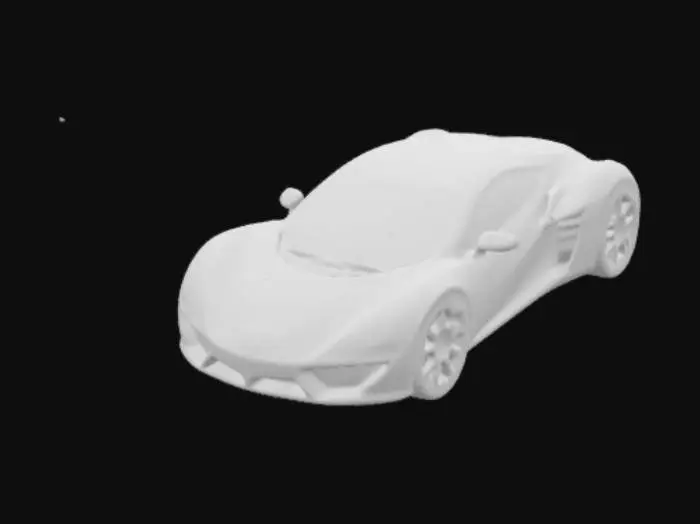 3D model for Red Futuristic Car