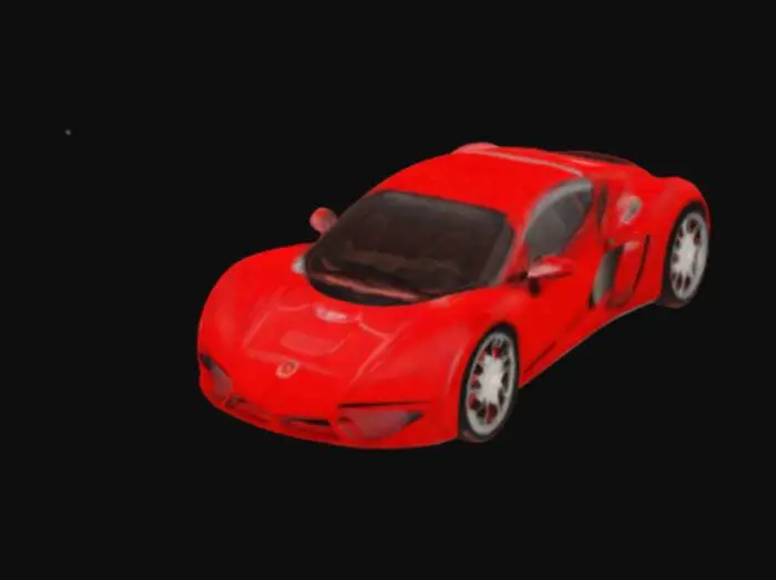 3D model for Red Futuristic Car