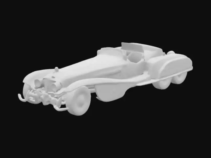 3D model for Retro Futuristic Roadster