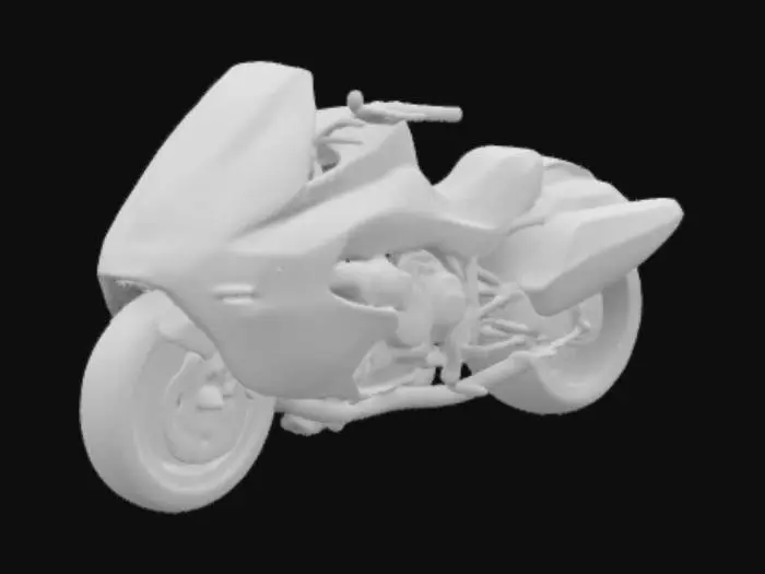 3D model for Futuristic Motorcycle