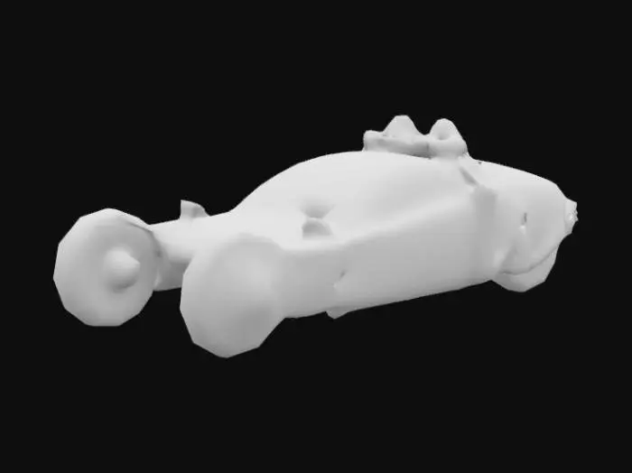 3D model for Futuristic Police Cruiser flying car