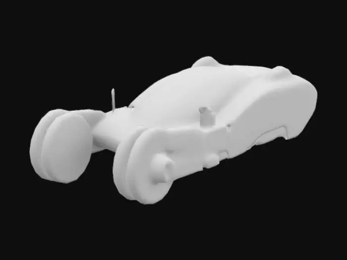 3D model for Futuristic flying car detective