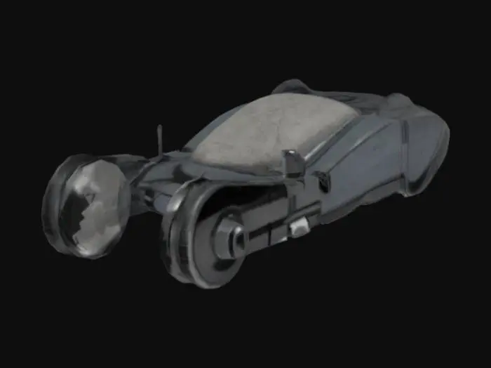 3D model for Futuristic flying car detective