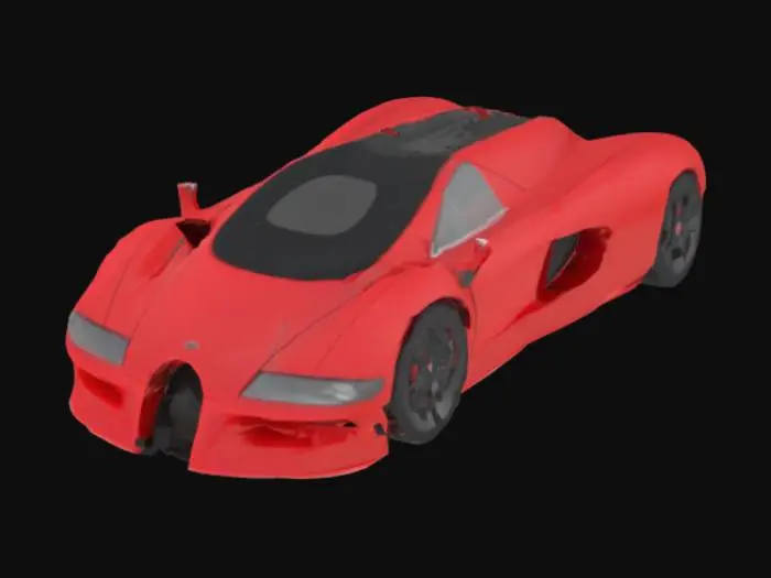 3D model for Red Supercar