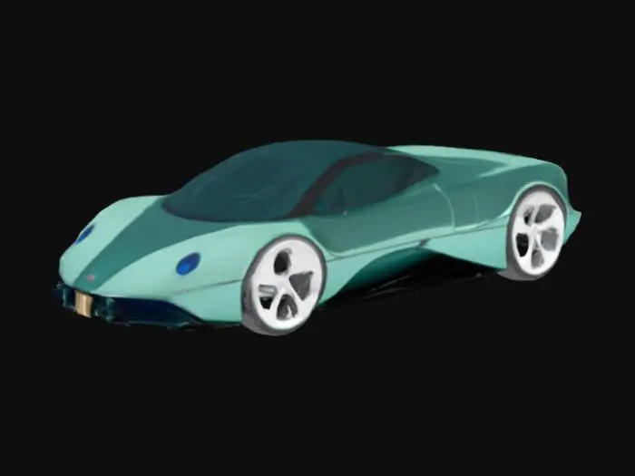 3D model for Futuristic Emerald Speedster