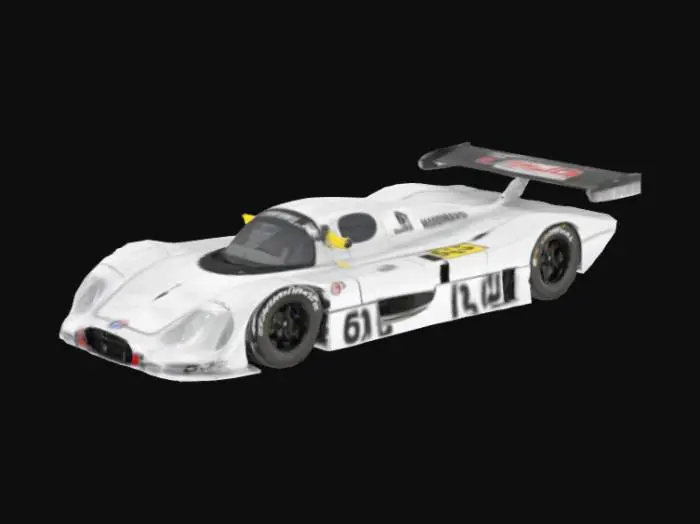 3D model for Mercedes Race Car Model
