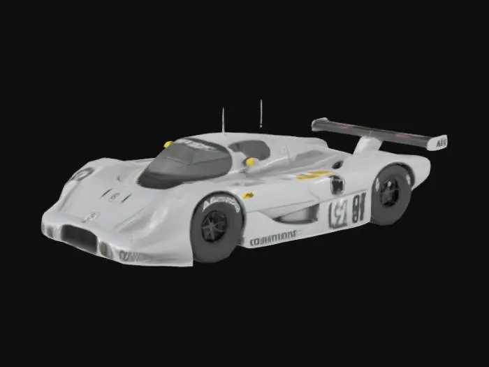 3D model for Mercedes Race Car Model