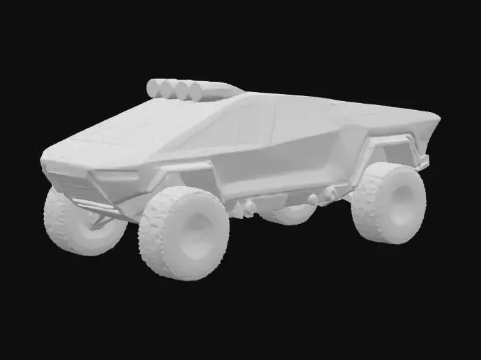 3D model for Tesla V8 Off-Road Vehicle