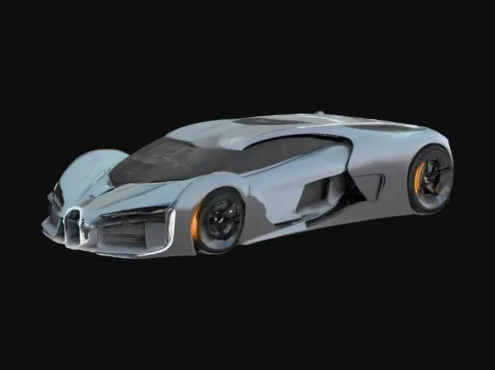 3D model for Futuristic Hypercar Design