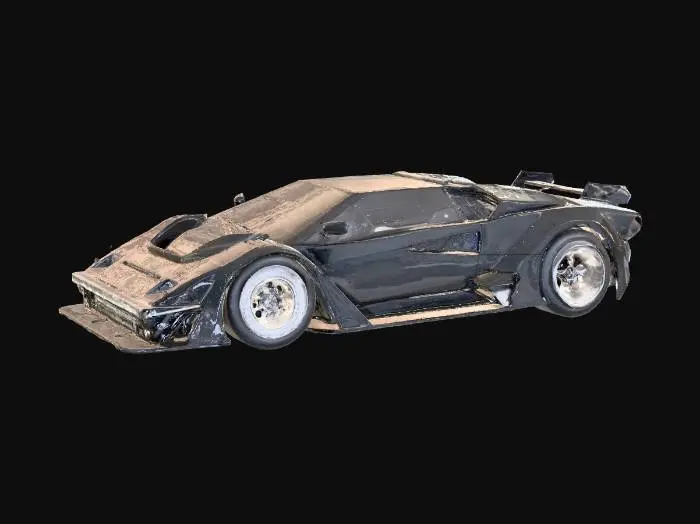 3D model for Black Supercar Model