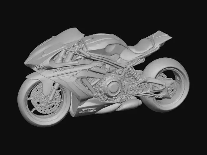 3D model for Futuristic Motorcycle Design